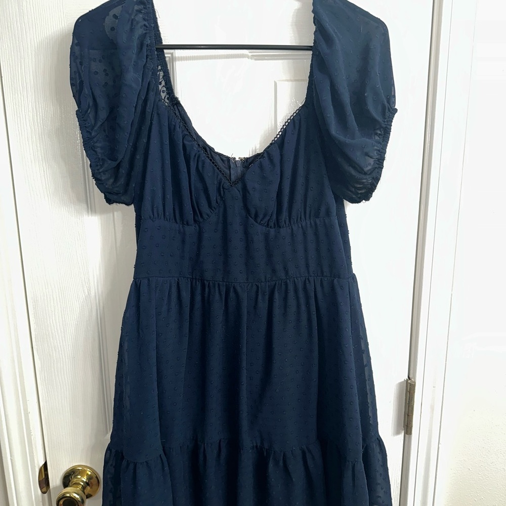 Miami Midnight Blue Midi Dress
